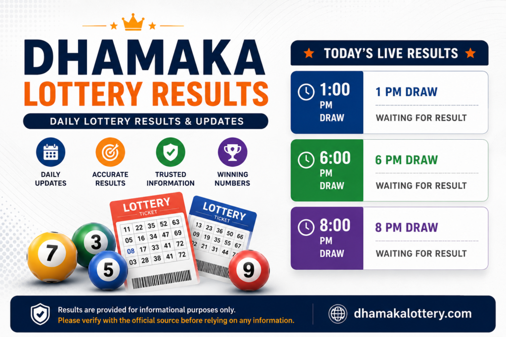 Dhamaka Lottery Results - Daily Draw Updates