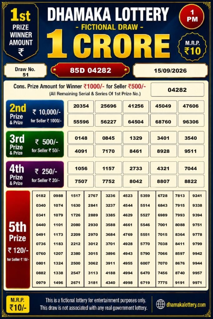 1PM Full Result